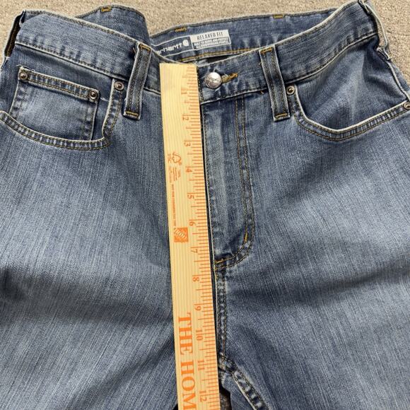 NWOT Carhartt Rugged Flex Relaxed Fit Light Wash Stretch Denim Jeans Mens 32x34 - Picture 6 of 10